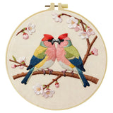 Lovebirds Blossom Embroidery Kit