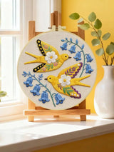 Floral Swallows Embroidery Kit 🕊️🌸