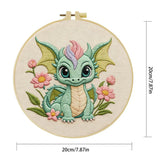 Baby Dragon Embroidery Kit 🐉🌸