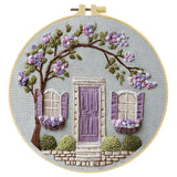Lavender Cottage Embroidery Kit