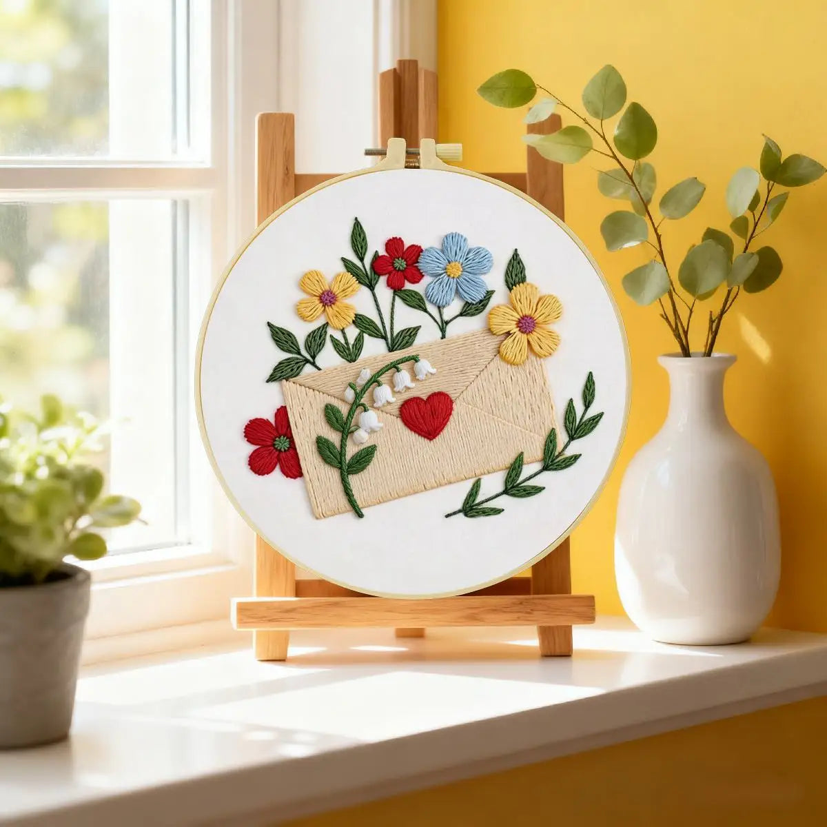 Love Letter & Wildflowers Embroidery Kit