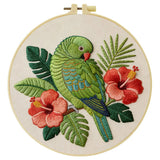 Tropical Parrot Embroidery Kit