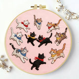 Playful Cats Embroidery Kit