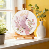 Blush Cockatoo Embroidery Kit