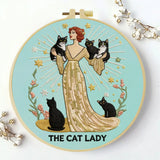 The Cat Lady Embroidery Kit