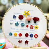 3-Piece Beginner Embroidery Technique Kit