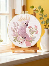 Blush Cockatoo Embroidery Kit