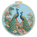 Peacock Garden Embroidery Kit