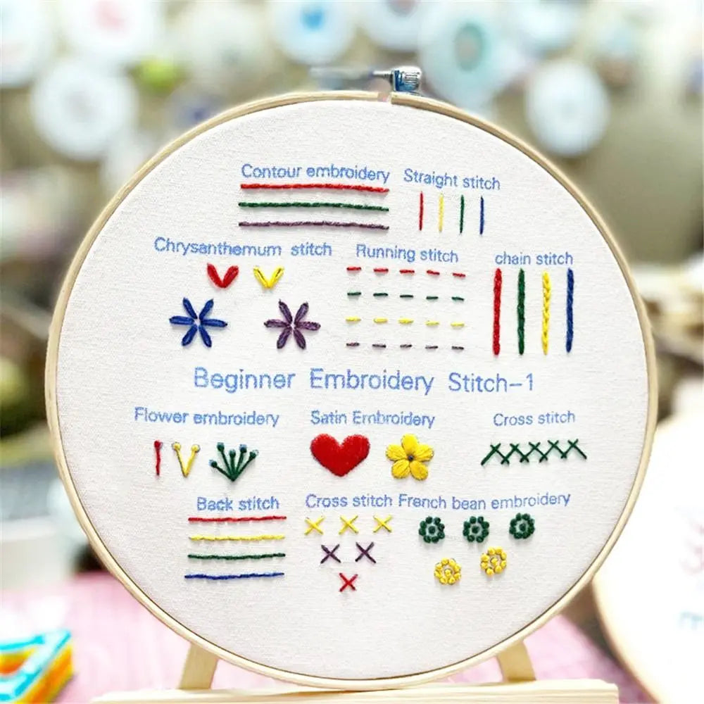 Beginner Embroidery Stitch Practice Kit
