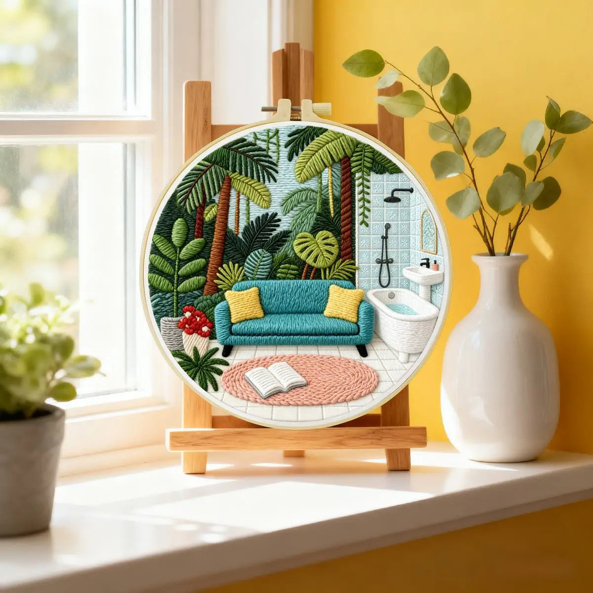 Tropical Oasis Embroidery Kit