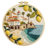 Mediterranean Lemon Coast Embroidery Kit
