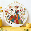 Patchwork Dress Girl Embroidery Kit
