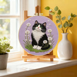 Dandelion Cat Embroidery Kit