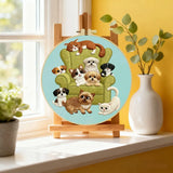 Cozy Pets Embroidery Kit