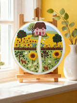 Sunny Cottage Garden Embroidery Kit