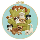 Cozy Pets Embroidery Kit