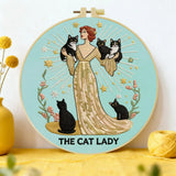 The Cat Lady Embroidery Kit