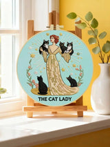 The Cat Lady Embroidery Kit