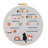 4-Piece Beginner Embroidery Stitch Sampler Kit