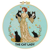 The Cat Lady Embroidery Kit