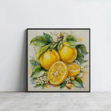 Fresh Lemon Blossom Cross Stitch Kit 🍋🌿🌼✨