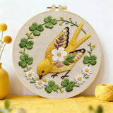 Golden Bird Embroidery Kit