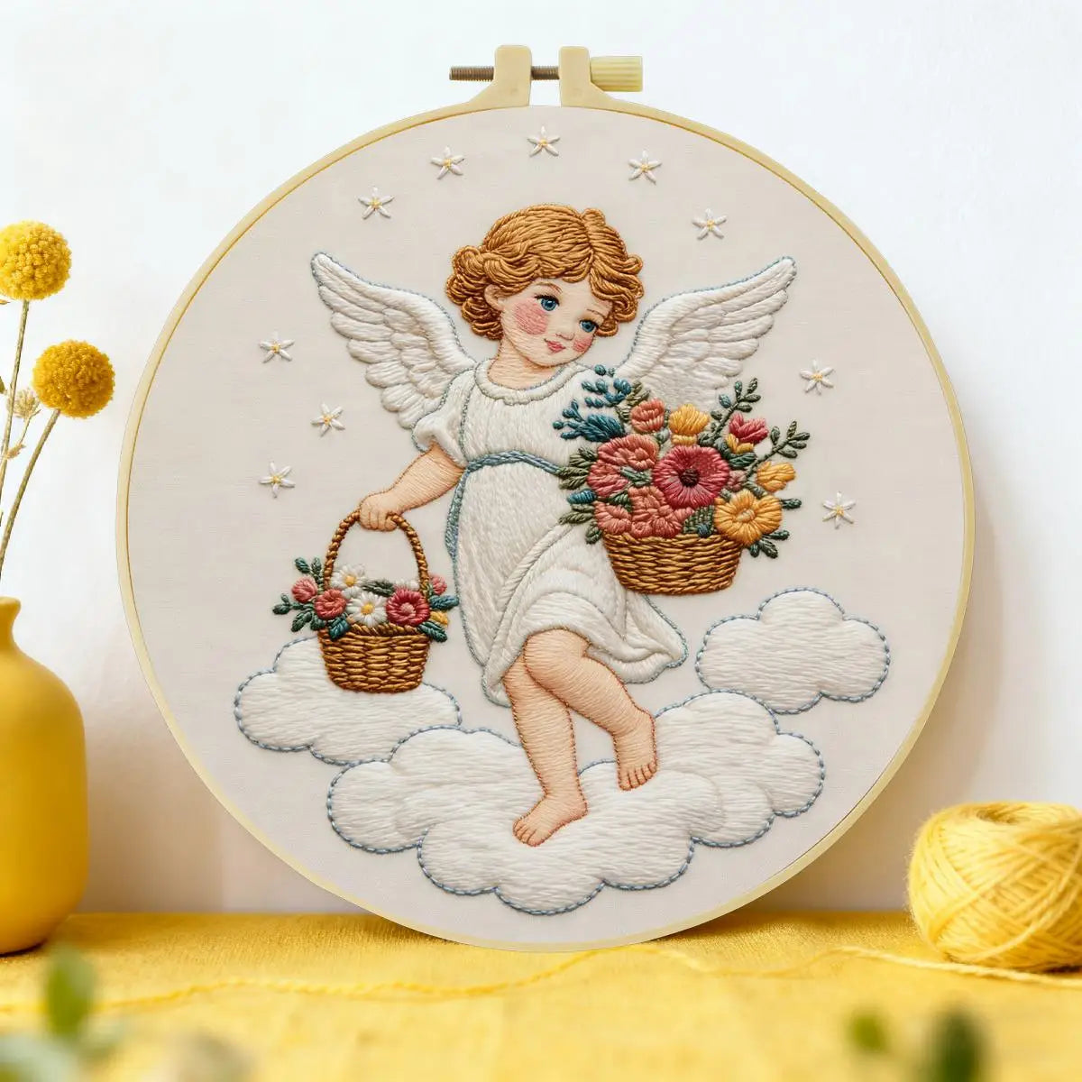Floral Angel Embroidery Kit