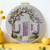 Lavender Cottage Embroidery Kit