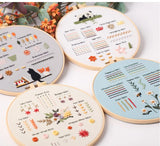 4-Piece Beginner Embroidery Stitch Sampler Kit