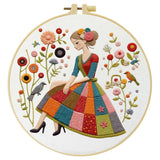 Patchwork Dress Girl Embroidery Kit
