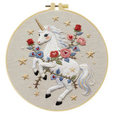 Celestial Rose Unicorn Embroidery Kit