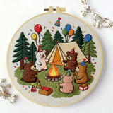 Birthday Bear Camp Embroidery Kit
