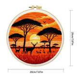 African Safari Sunset Embroidery Kit