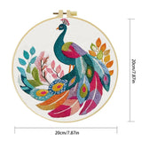 Boho Peacock Embroidery Kit
