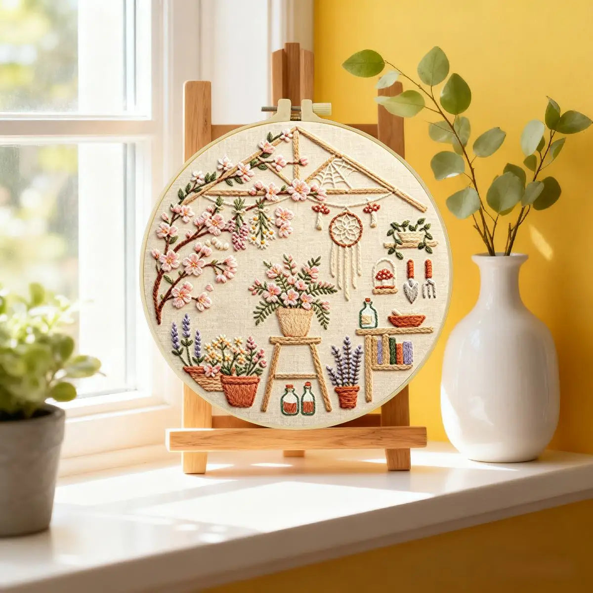 Cozy Botanical Garden Embroidery Kit