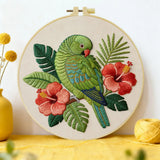 Tropical Parrot Embroidery Kit