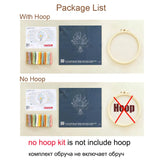 Cat & Floral Embroidery Kit