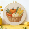 Autumn Harvest Basket Embroidery Kit