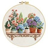 Flower Shelf Embroidery Kit