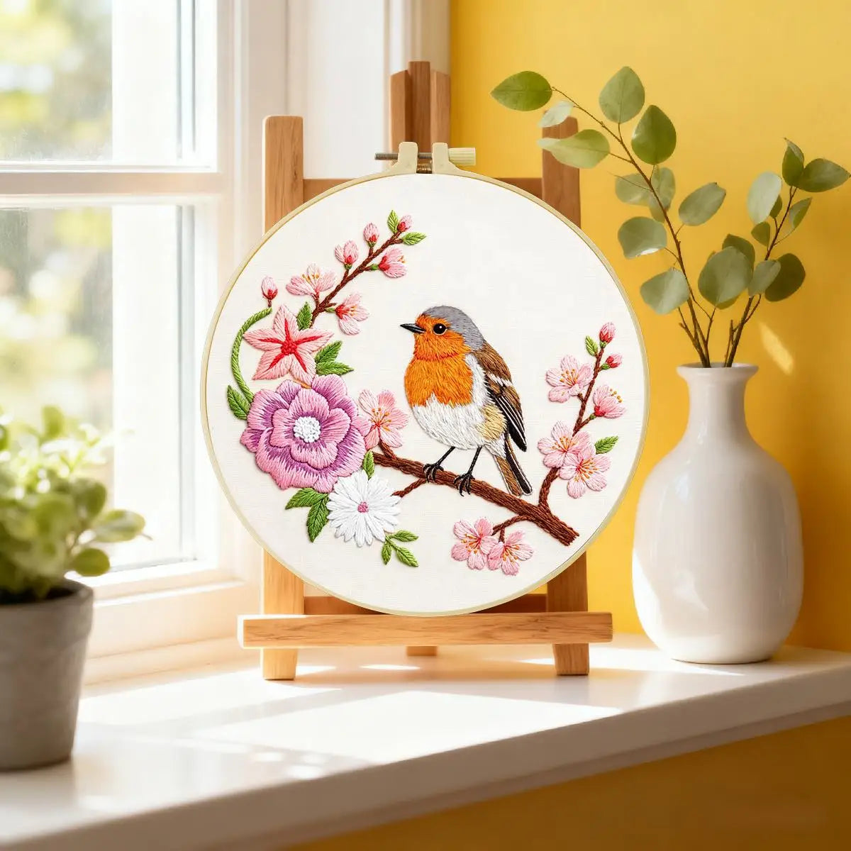 Robin Blossom Embroidery Kit
