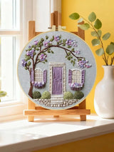 Lavender Cottage Embroidery Kit
