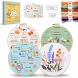 4-Piece Beginner Embroidery Learning Kit