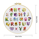 Floral Alphabet Embroidery Sampler Kit