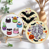 Spooky Halloween Embroidery Kit – 3 Designs