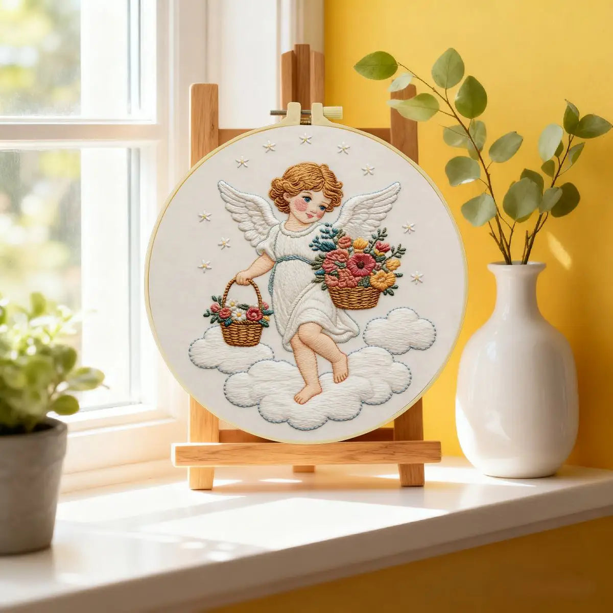 Floral Angel Embroidery Kit