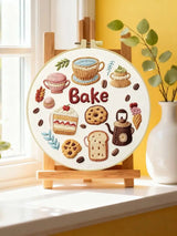 Cozy Bake & Coffee Embroidery Kit