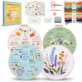 4-Piece Beginner Embroidery Learning Kit