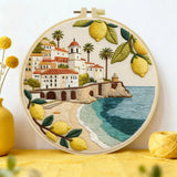 Mediterranean Lemon Coast Embroidery Kit