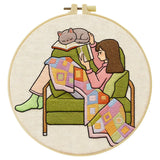 Cozy Reading Corner Embroidery Kit
