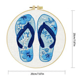Coastal Blue Flip-Flops Embroidery Kit 🌊🩴